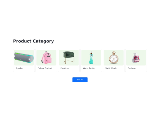 Product category section with see all button