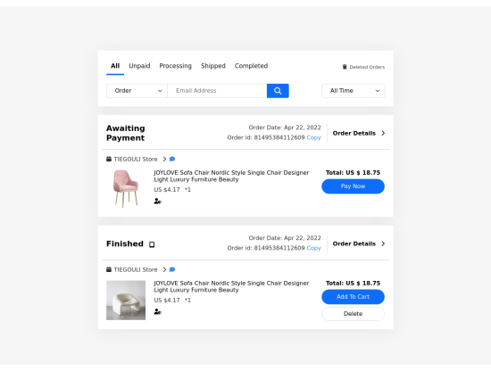 User Profile overview | EasyFrontend