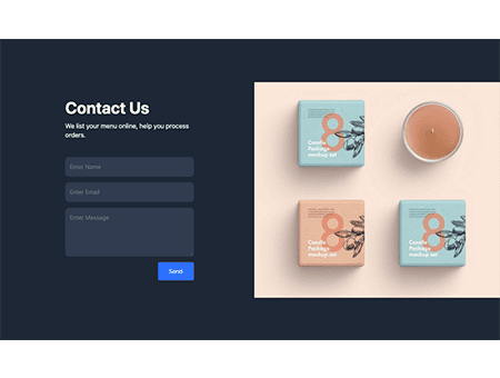 contact form with map background image | EasyFrontend