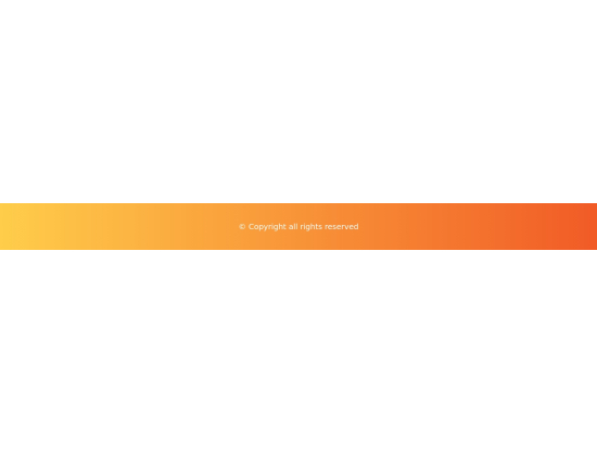 Vibrant Copyright Section with Orange Gradient Background