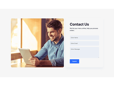 Tailwindcss contact form | EasyFrontend