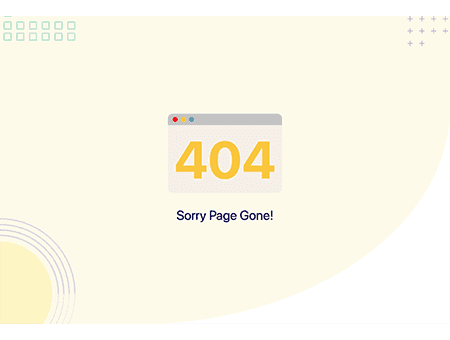 404 page gone with colored background